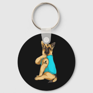 German Shepherd I Love Mom Tattoo Apparel Dog Mom Keychain
