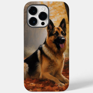 German Shepherd  in Autumn Leaves Fall Inspire  Case-Mate iPhone 14 Pro Max Case