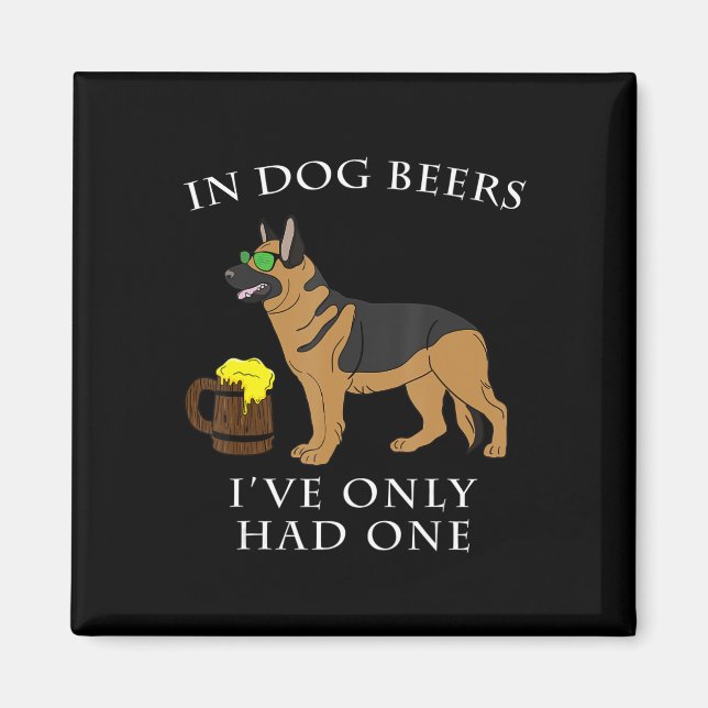 German Shepherd  Irish St Patrick Day Magnet (Front)