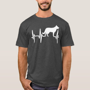 German Shepherd K9 Police Heartbeat Dog Mom Dad T-Shirt