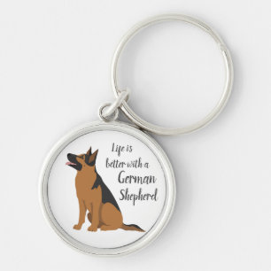 German Shepherd Key keychain. Any coat color of yo Keychain