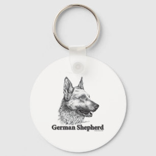 German Shepherd Keychain