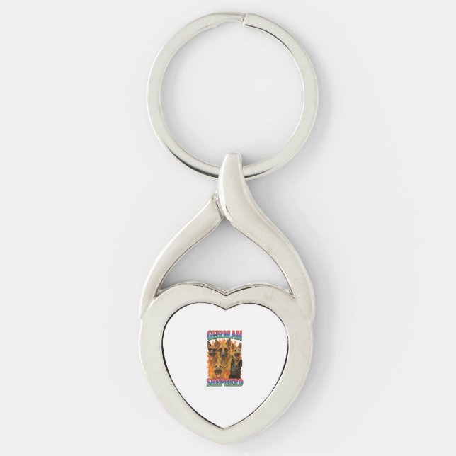 German Shepherd Keychain (Front)