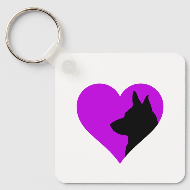 German Shepherd   Keychain (Front)