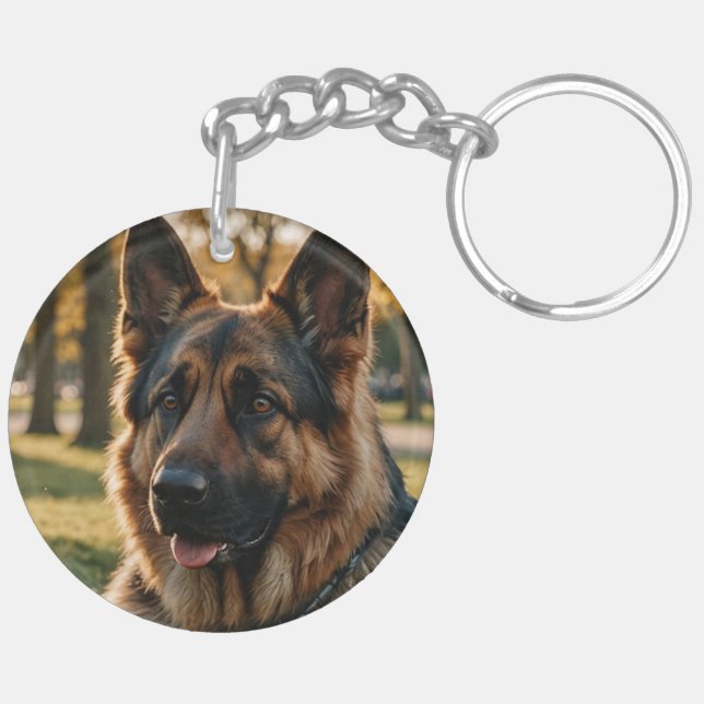German Shepherd Keychain (Back Left)