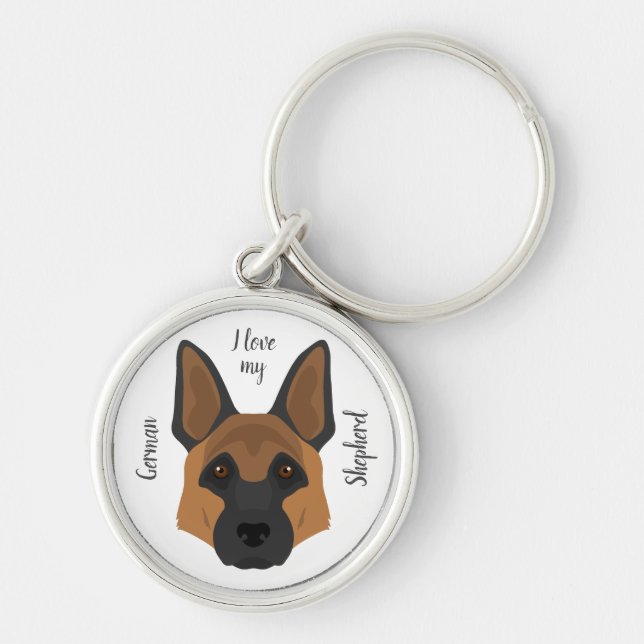 German shepherd keychain (Front)