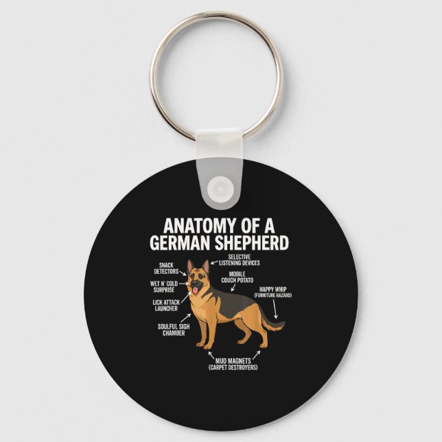 German Shepherd  Keychain (Front)