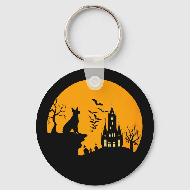 German Shepherd        Keychain (Front)