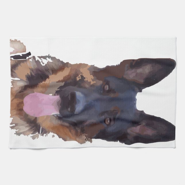 German shepherd kitchen towel (Horizontal)