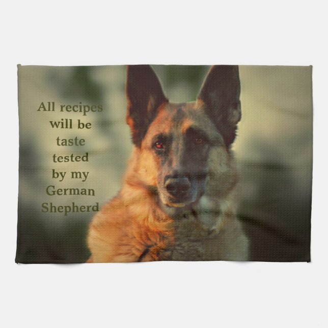 German Shepherd Kitchen Towel (Horizontal)