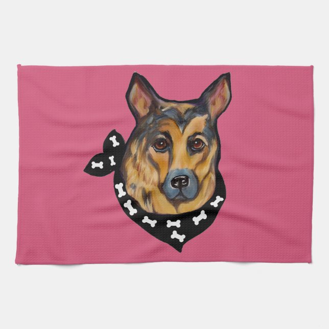 GERMAN SHEPHERD KITCHEN TOWEL (Horizontal)
