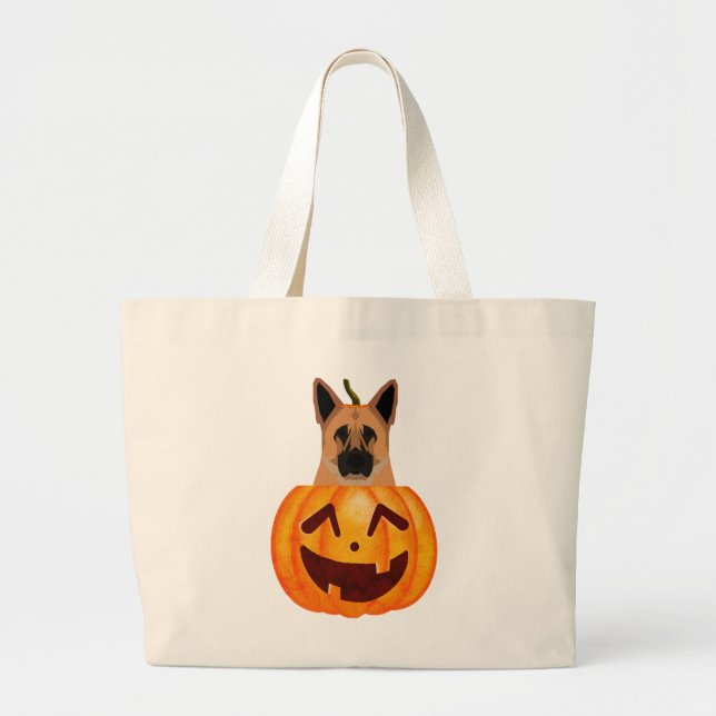 German Shepherd         Large Tote Bag (Front)