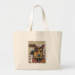 GERMAN SHEPHERD LARGE TOTE BAG