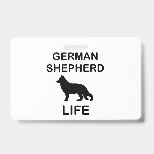 german shepherd life badge (Front)