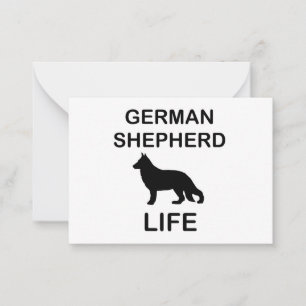 german shepherd life card