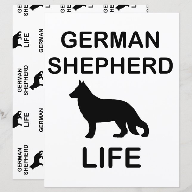 german shepherd life scrapbook (Front/Back)