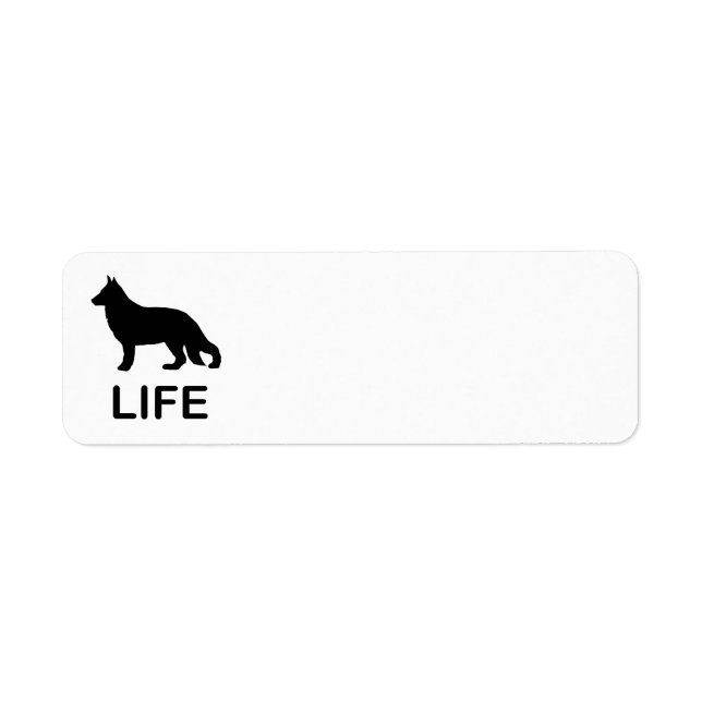 german shepherd life with silhouette (Front)