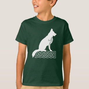 German Shepherd Loki Sailor’s Knot White   T-Shirt