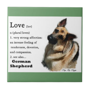 German Shepherd Love Is Tile