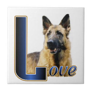 German Shepherd Love Tile