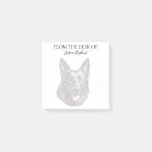 German Shepherd Lover Monogrammed Notes