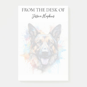 German Shepherd Lover Monogrammed Notes