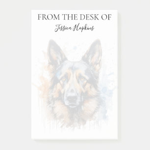 German Shepherd Lover Monogrammed Notes
