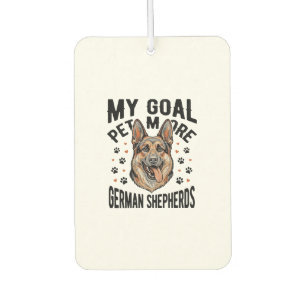 German Shepherd Lover Shirt with Vintage Engraved Air Freshener