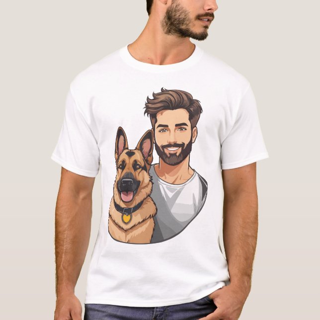 German Shepherd Lover T shirt (Front)