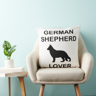 german shepherd lover throw pillow