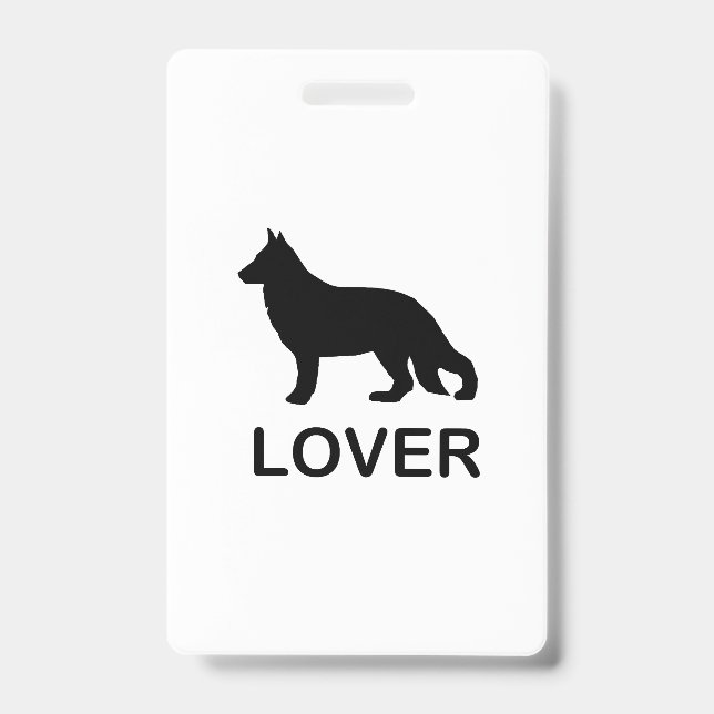 German Shepherd Lover with Silhouette Badge (Front)