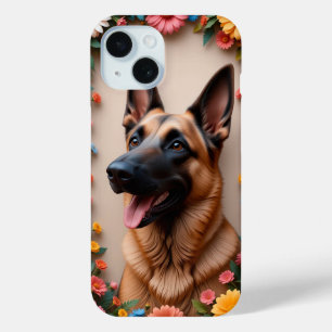 German Shepherd Loyal Companion Shepherd Art 🐾 iPhone 15 Case