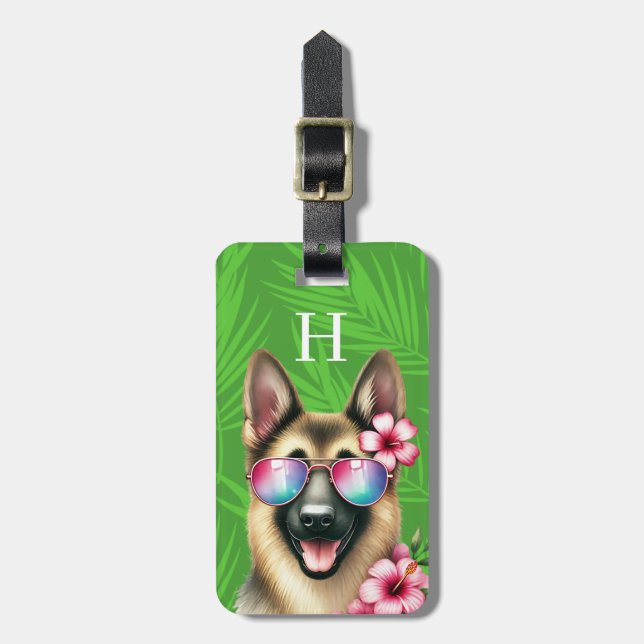 German Shepherd Luggage Tags (Front Vertical)