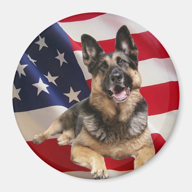 German Shepherd Magnet (Front)