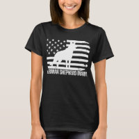 German Shepherd Mama USA Flag, Patriotic Dog Mom