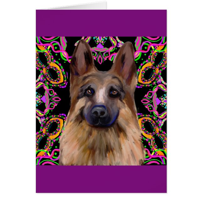 German Shepherd Mardi Gras (Front)