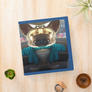 German Shepherd Mirrored Distortion Binder