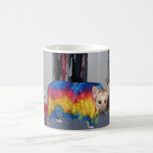 German Shepherd Modelling Clothes Coffee Mug