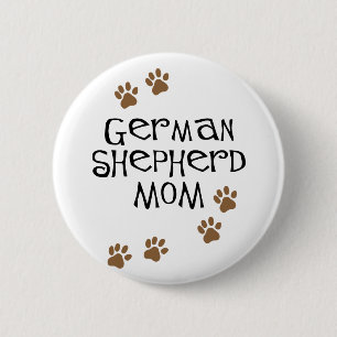 German Shepherd Mom 2 Inch Round Button