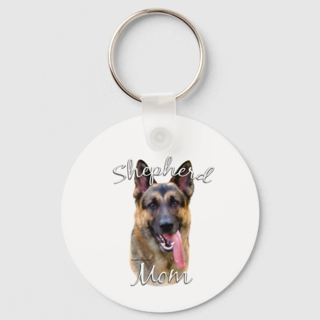 German Shepherd Mom 2 Keychain (Front)