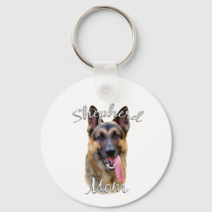 German Shepherd Mom 2 Keychain