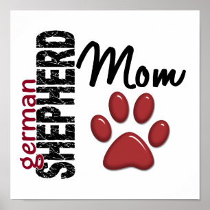 German Shepherd Mom 2 Poster