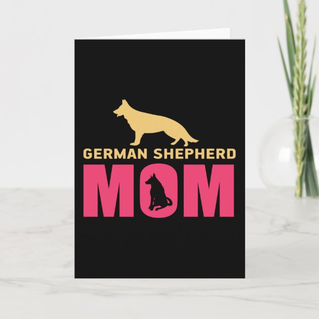 German shepherd Mom Card (Front)