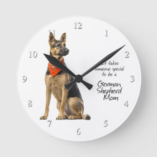 German Shepherd Mom Clock