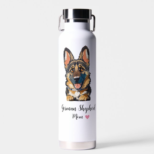German Shepherd Mom Copper Vacuum  Water Bottle (Front)