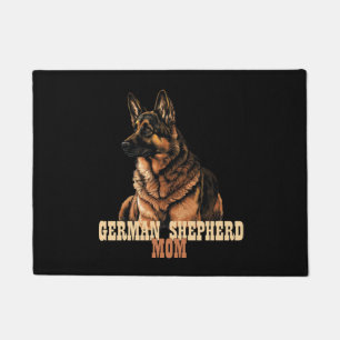 German Shepherd mom, dog owner mom, GSD mom Doormat