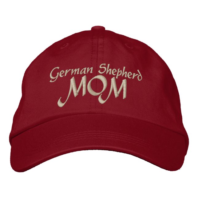 German Shepherd Mom Gifts Embroidered Hat (Front)