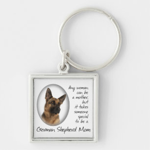 German Shepherd Mom Keychain