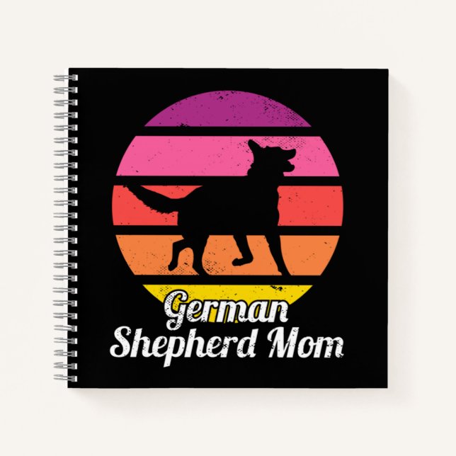 German Shepherd Mom Notebook (Front)