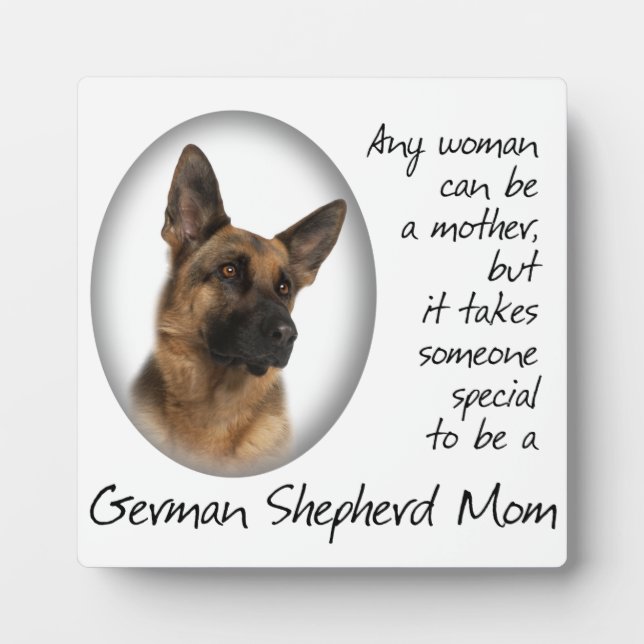 German Shepherd Mom Plaque (Front)